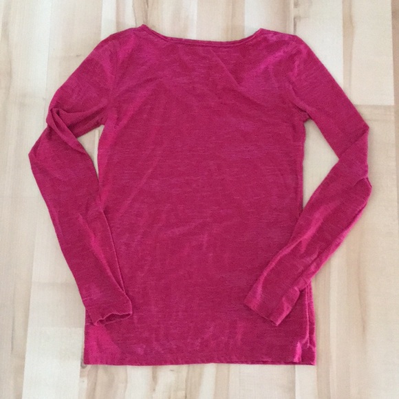 Dark Pink Long Sleeve Tee - Picture 2 of 4